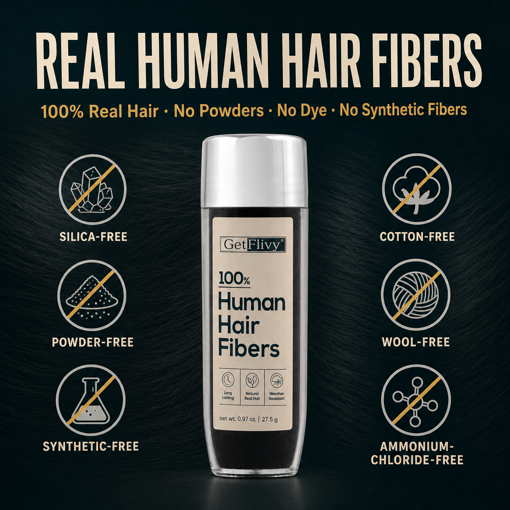 100% Human Hair Fibers
