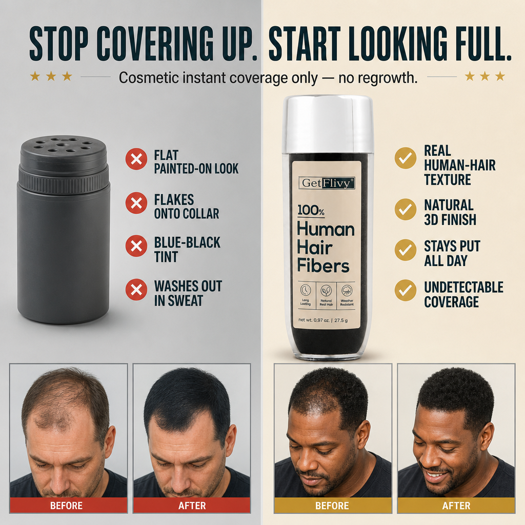 100% Human Hair Fibers