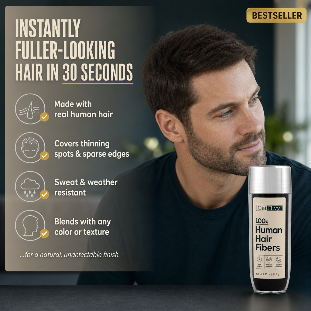 100% Human Hair Fibers