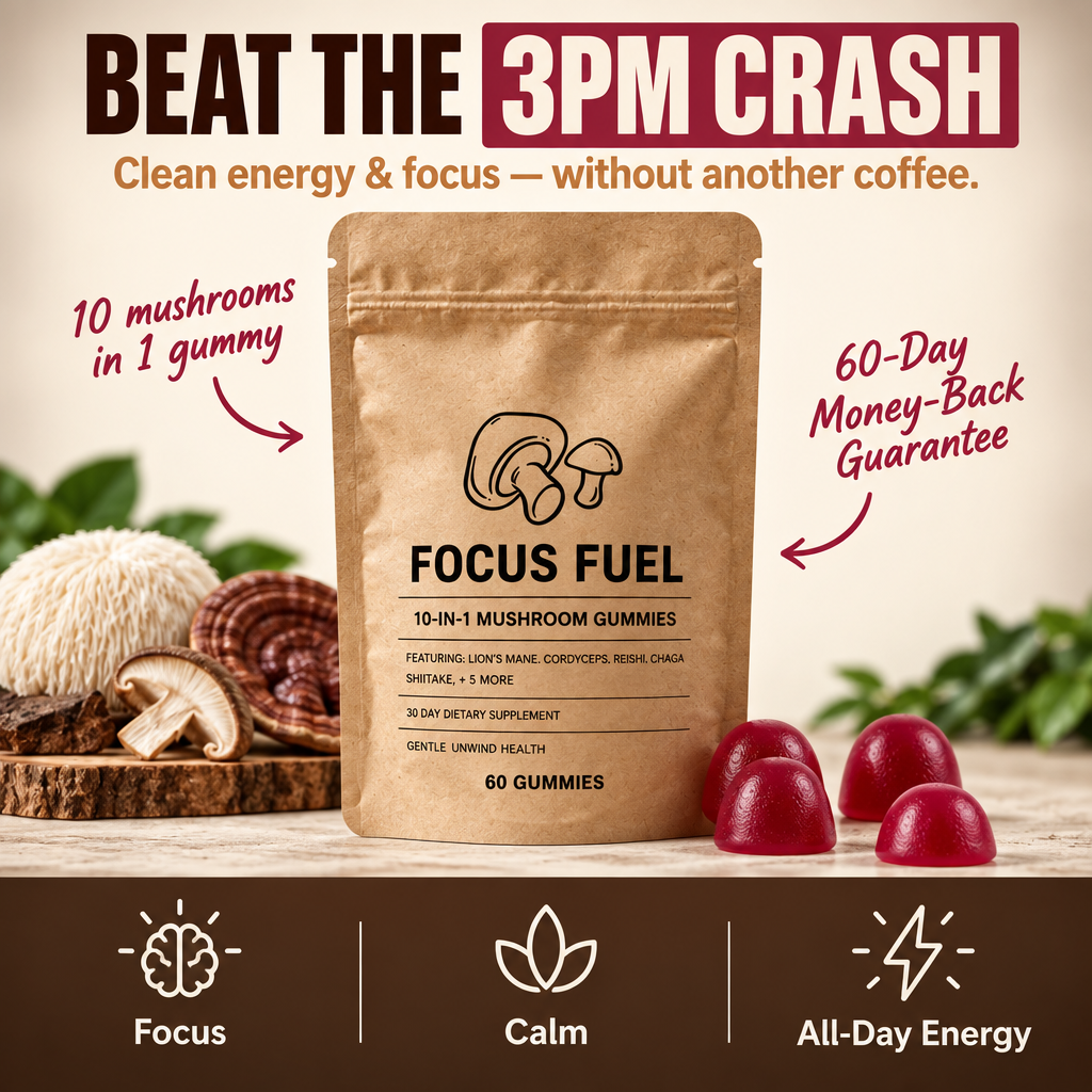 Focus Fuel - 10 in 1 Mushroom Gummies