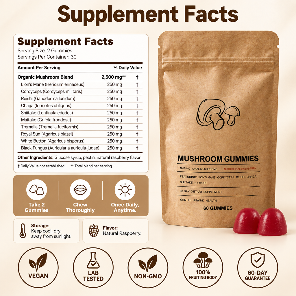 Focus Fuel - 10 in 1 Mushroom Gummies
